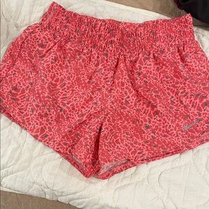 Nike Pink Patterned Athletic Shorts
